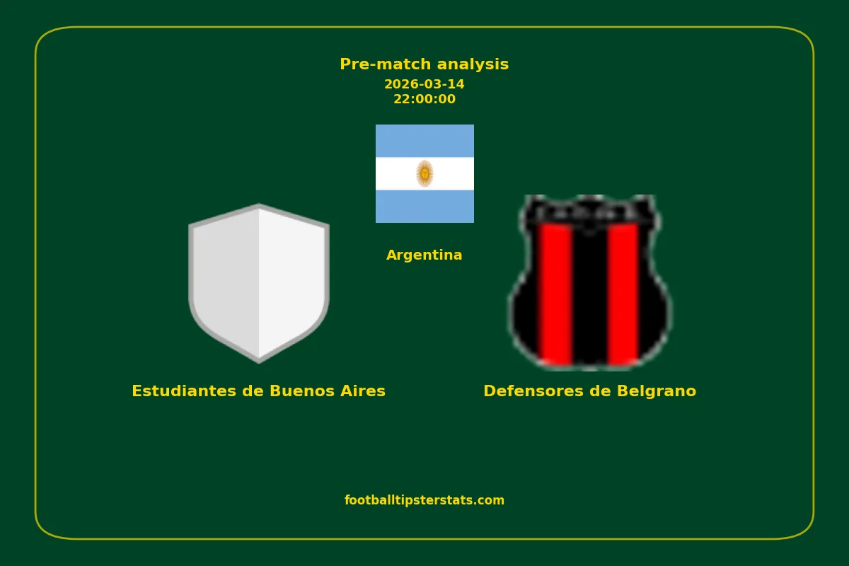Pre-match analysis: Estudiantes de Buenos Aires vs Defensores de Belgrano on 2026-03-14